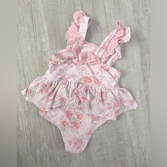 Prettiest Floral Pink Bathing Suit - Picture 2 of 3